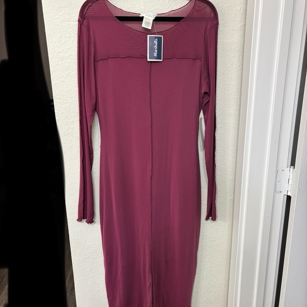 Plum Long Sleeve Dress